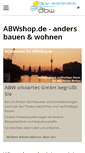 Mobile Screenshot of abwshop.de